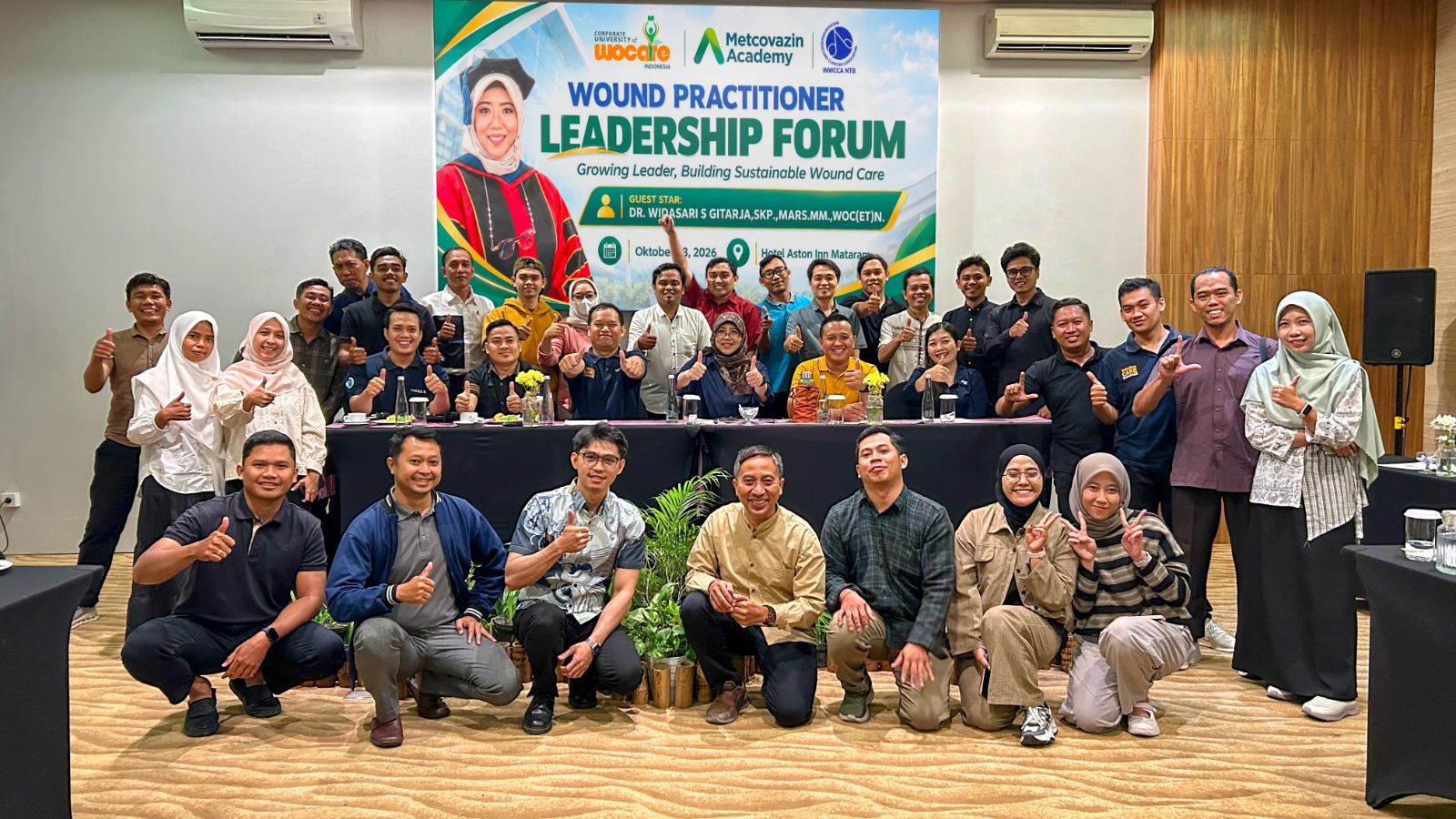 Metcovazin Academy Gelar Wound Practitioner Leadership Forum di Lombok, Dorong Praktisi Luka Menjadi Nursepreneur yang Berdaya Saing